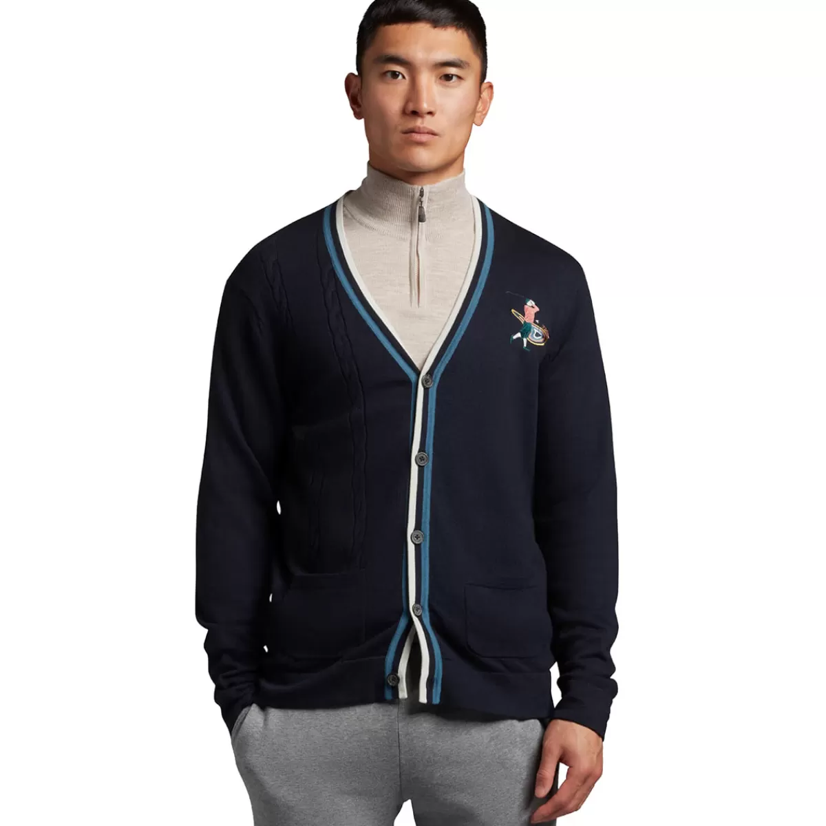 Store Men's The Gregor Golf Gardigan Men Men's Golf Sweaters