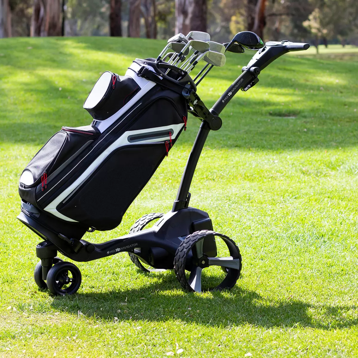 Fashion MGI Golf Mgi Zip Navigator Remote Control Lithium Electric Golf Trolley Black