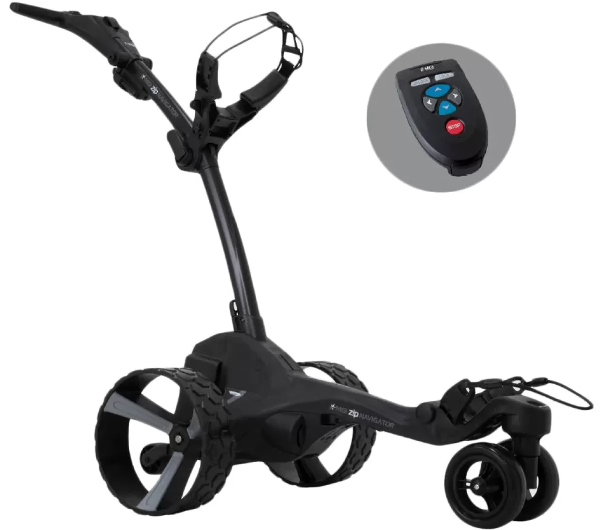 Fashion MGI Golf Mgi Zip Navigator Remote Control Lithium Electric Golf Trolley Black