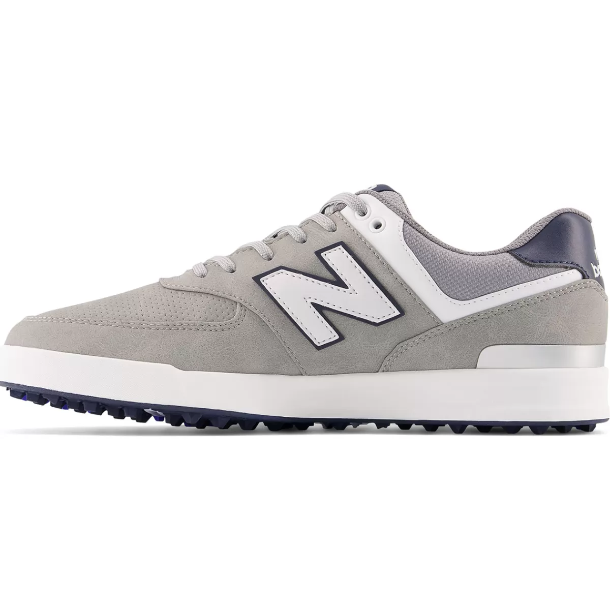 Best Sale New Balance Men's 574 Greens Waterproof Spikeless Golf Shoes Grey/White
