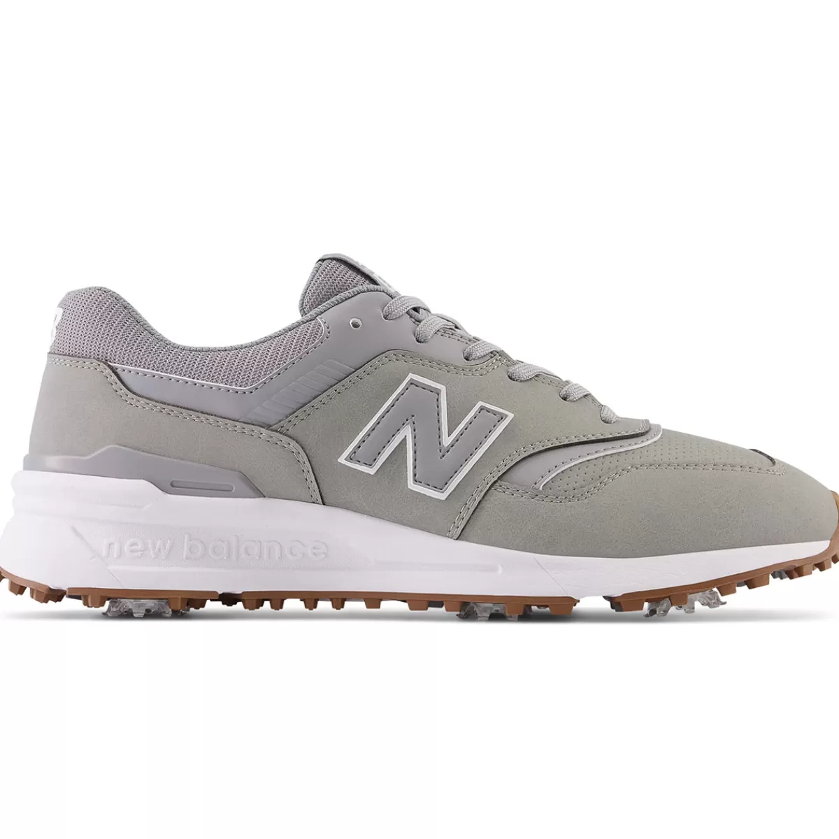 Cheap New Balance Men's 997 Waterproof Spiked Golf Shoes Grey