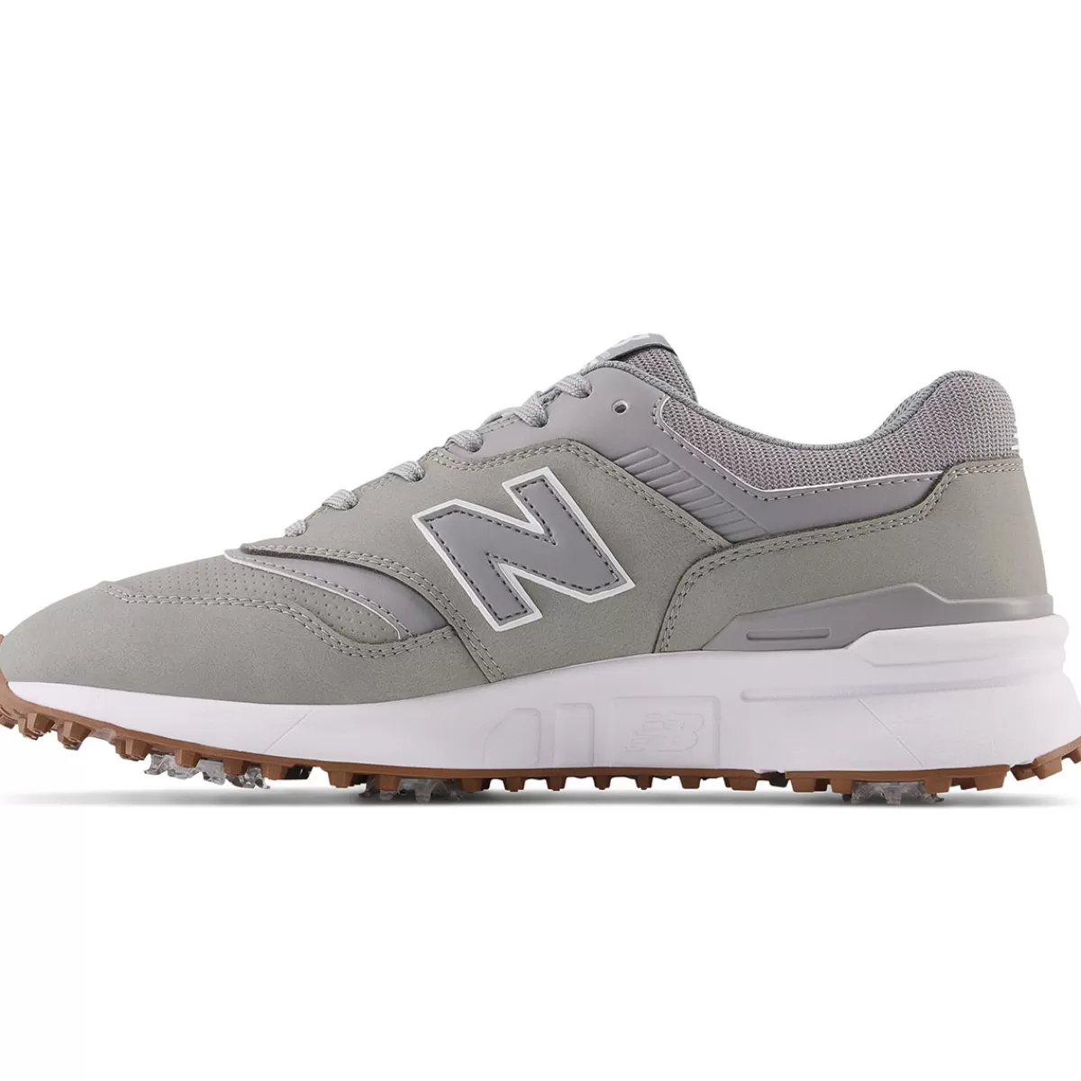 Cheap New Balance Men's 997 Waterproof Spiked Golf Shoes Grey