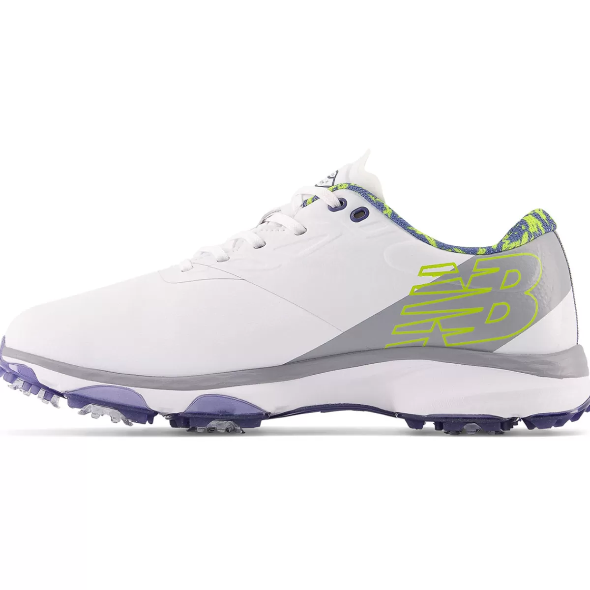 New New Balance Men's Fresh Foam X Defender Waterproof Spiked Golf Shoes White/Grey