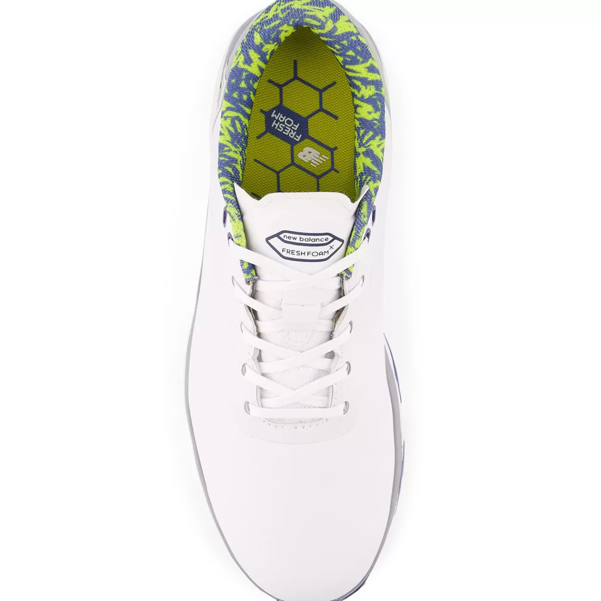 New New Balance Men's Fresh Foam X Defender Waterproof Spiked Golf Shoes White/Grey