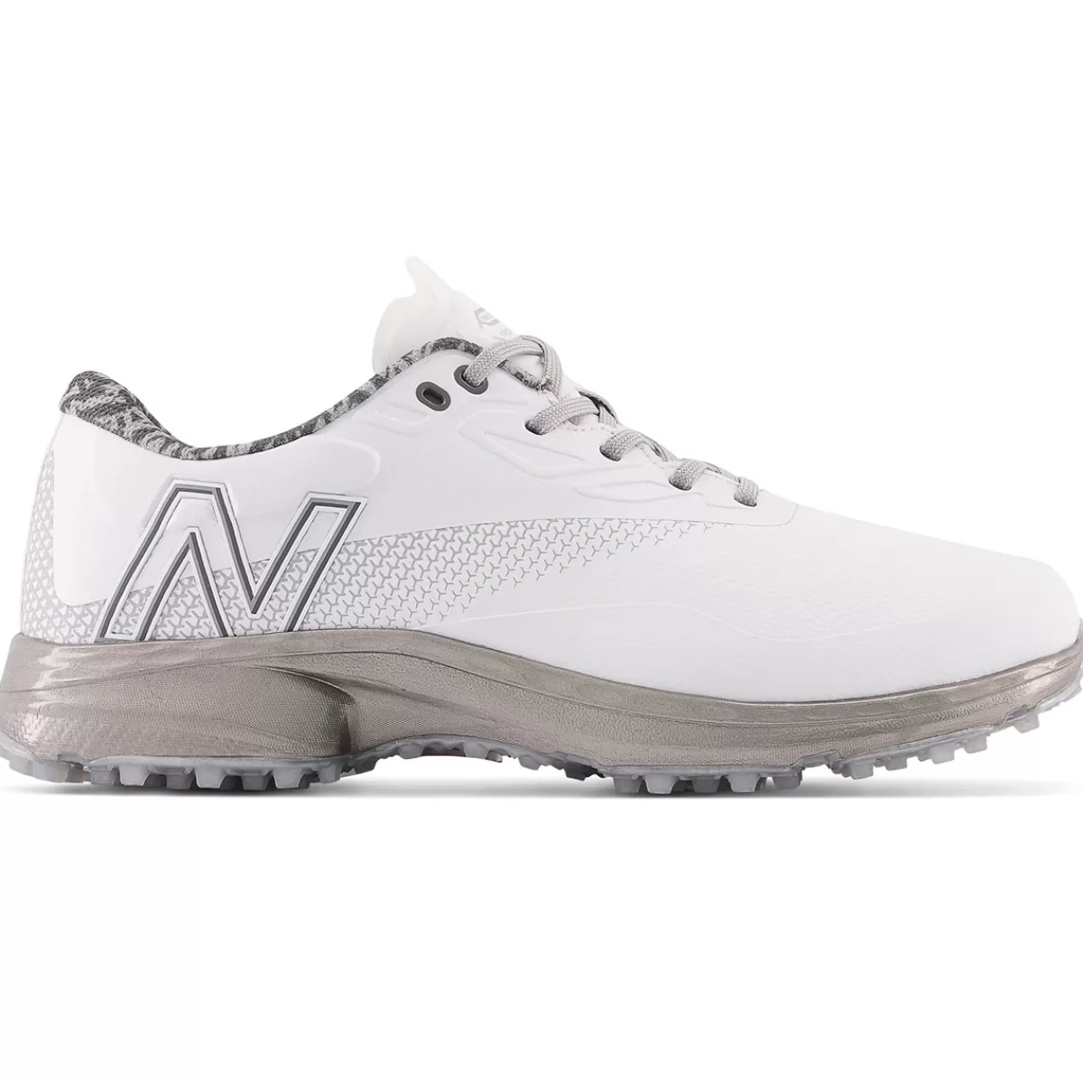 Best New Balance Men's Fresh Foam X Defender Waterproof Spikeless Golf Shoes White/Grey
