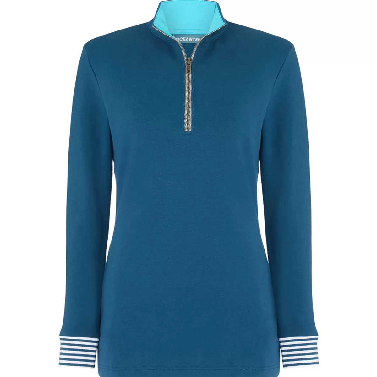 Clearance Ocean Tee Oceantee Ladies Silvertip Zip Golf Midlayer Navy