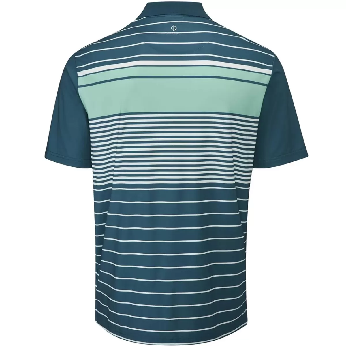 Discount Oscar Jacobson Men's Croft Stretch Golf Polo Shirt Aqua/White