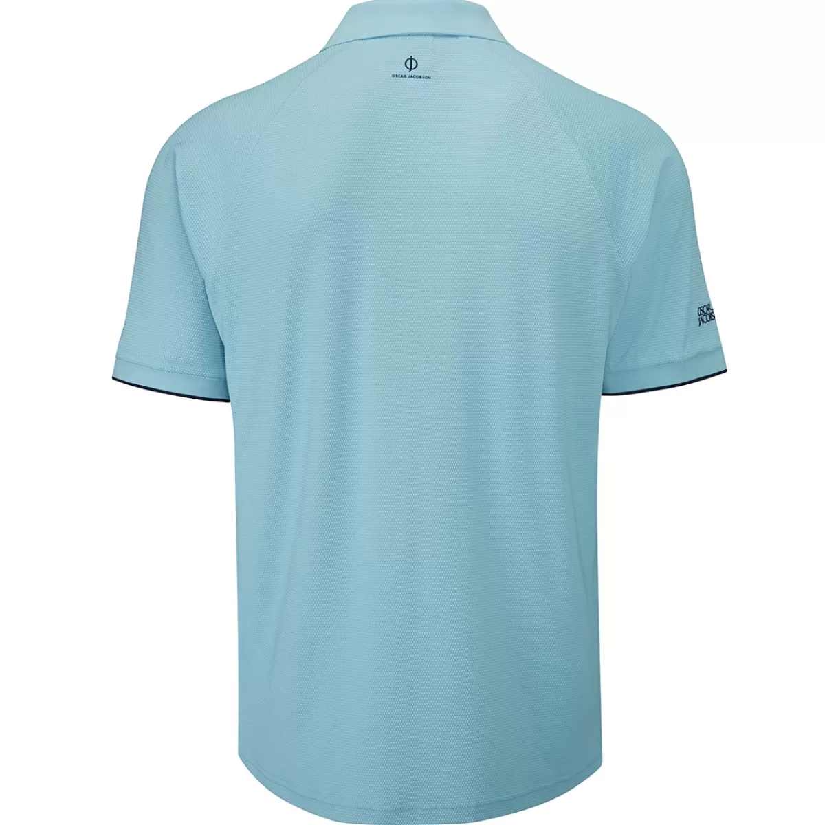 Shop Oscar Jacobson Men's Crompton Stretch Golf Polo Shirt