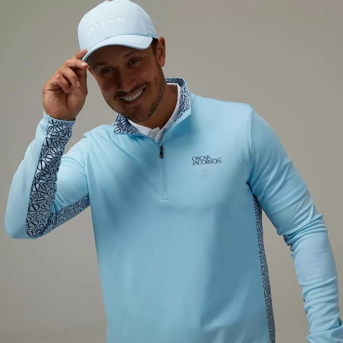 Best Men's Telford Quarter Zip Golf Mid Layer Men Men's Golf Sweaters