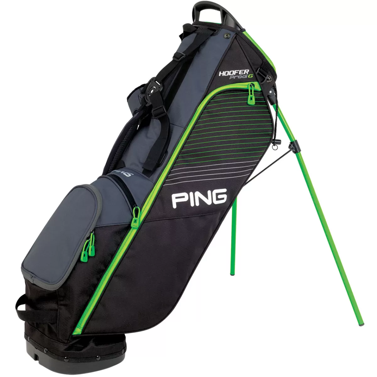 Sale Ping Junior Prodi G Stand Bag Black/Lime