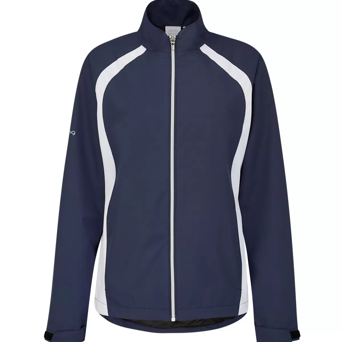 Store Ping Ladies Freda Full Zip Waterproof Golf Jacket Oxford Blue