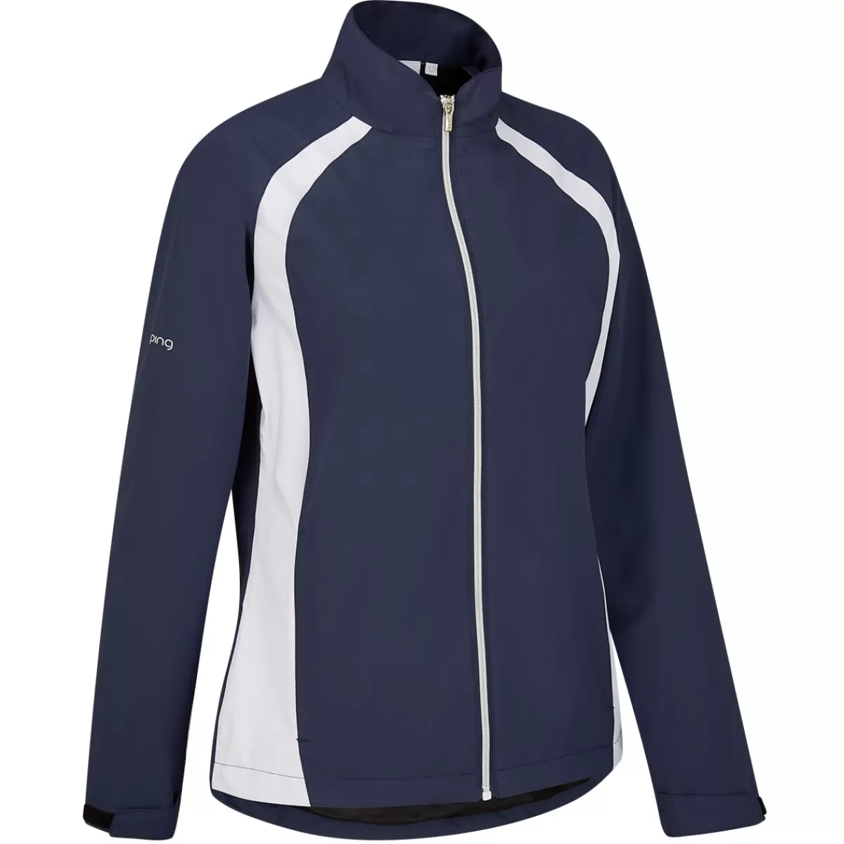 Store Ping Ladies Freda Full Zip Waterproof Golf Jacket Oxford Blue