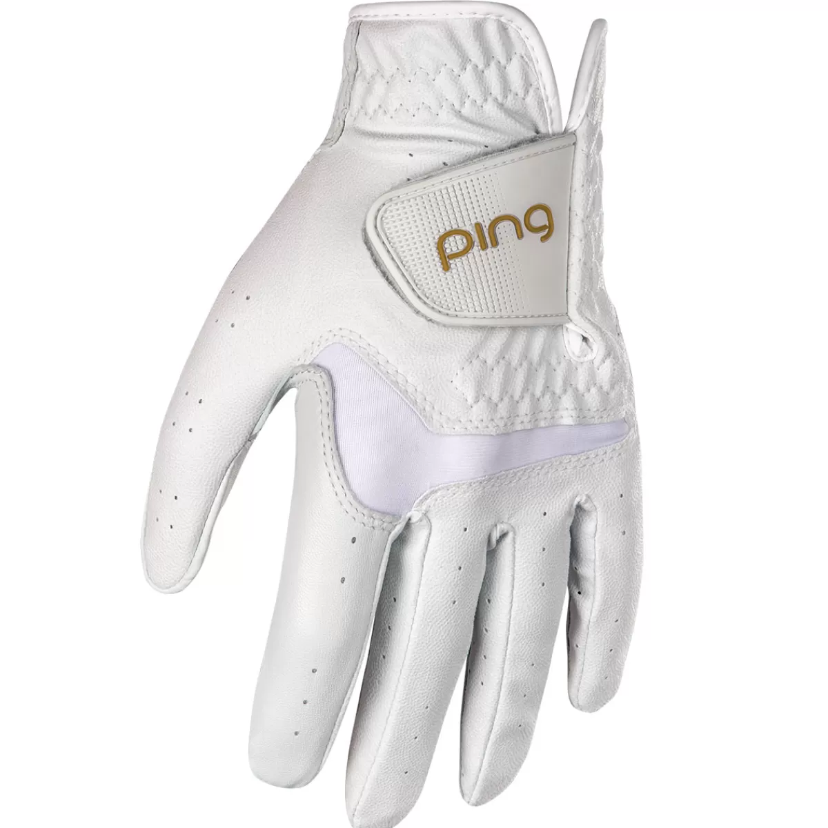 Best Ping Ladies G Le3 Sport Golf Glove White/Gold