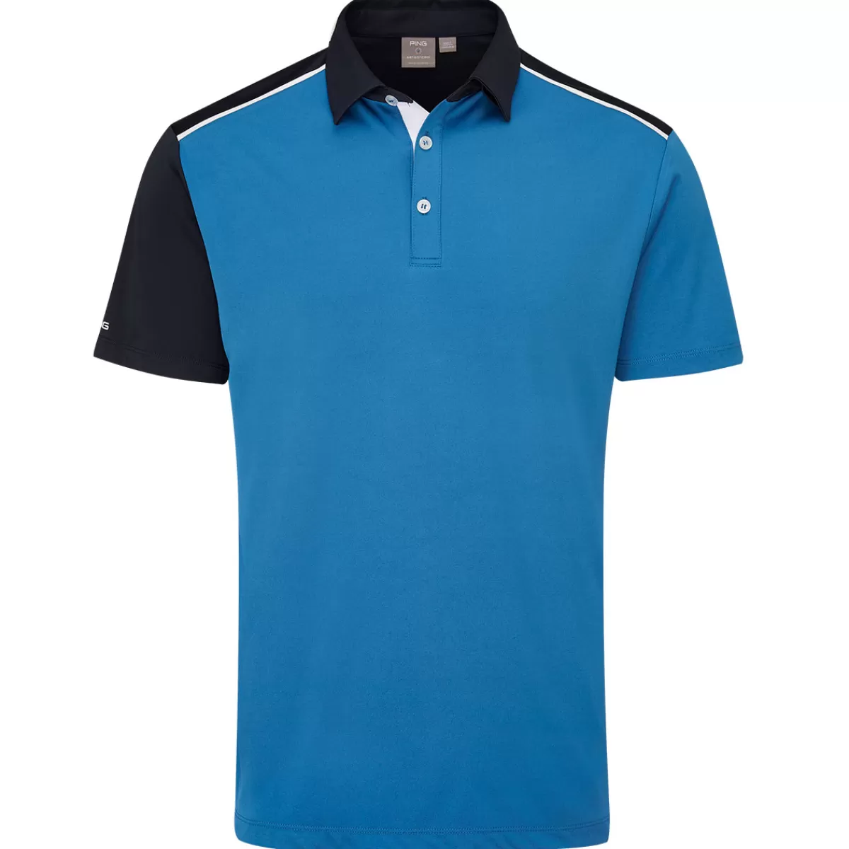 Clearance Ping Men's Mack Golf Polo Shirt Blue
