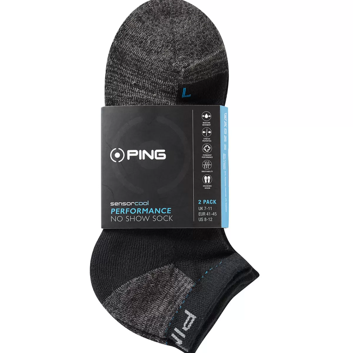 Flash Sale Men's Sensorcool No Show Golf Socks - 2 Pack Men Men's Golf Socks