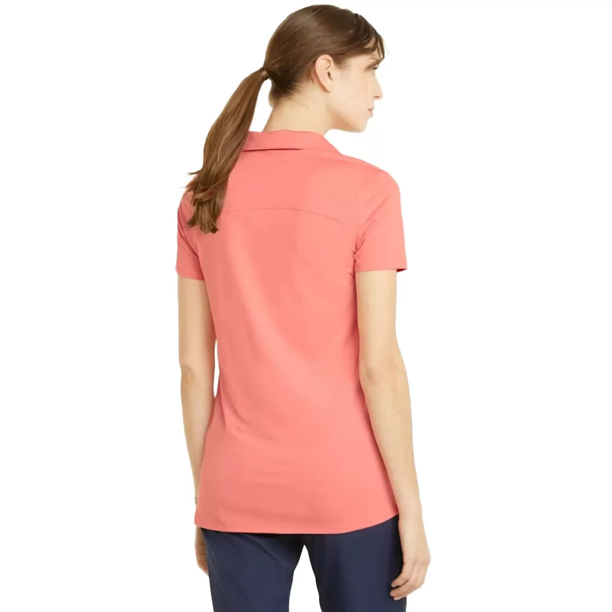 New PUMA Golf Puma Ladies Cloudspun Coast Stretch Golf Polo Shirt Carnation Pink