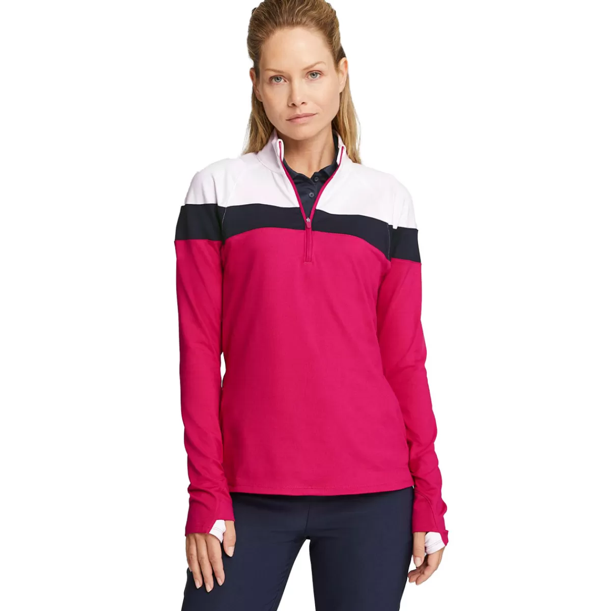 Cheap PUMA Golf Puma Ladies Lightweight Quarter Zip Golf Mid Layer