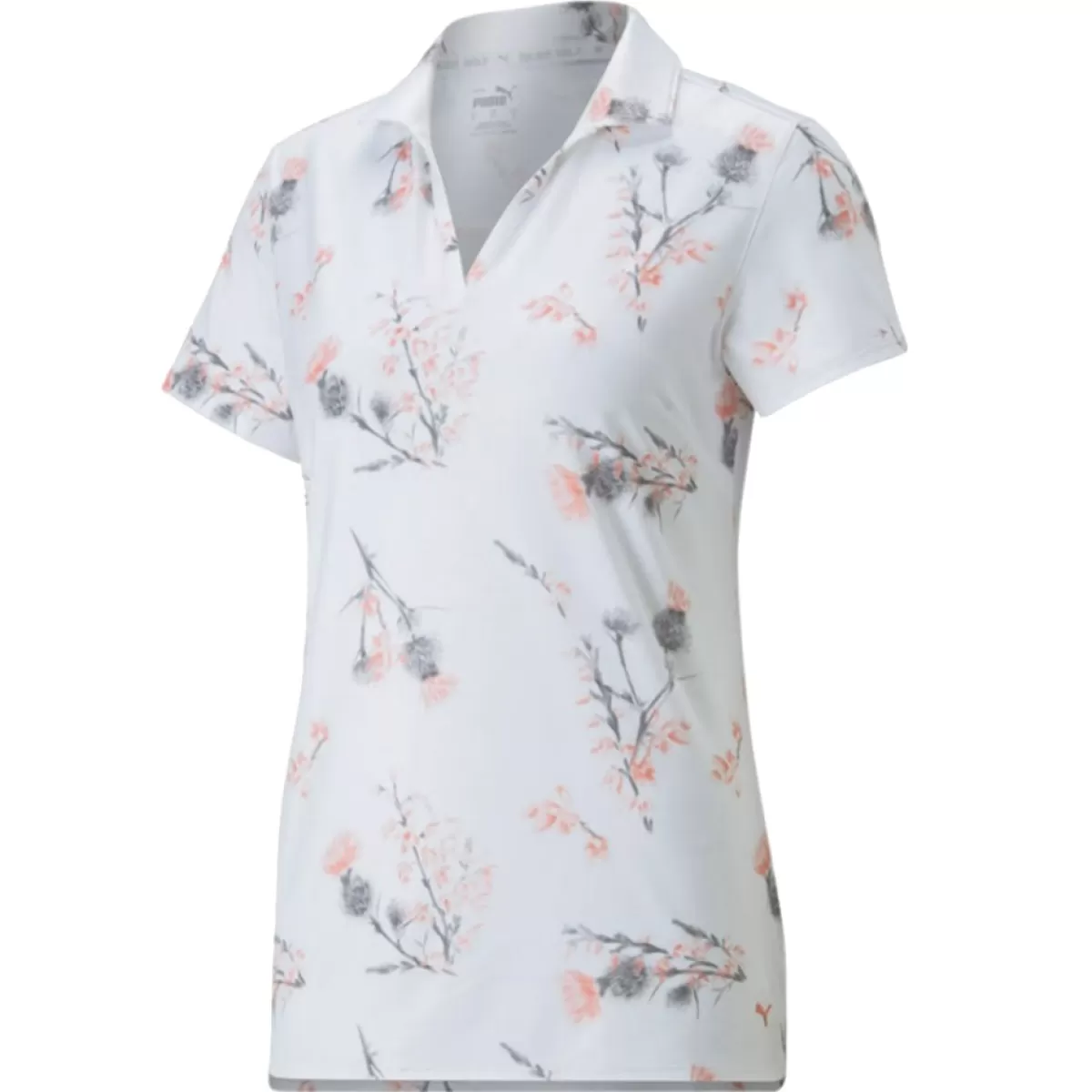New PUMA Golf Puma Ladies Mattr Lowlands Stretch Golf Polo Shirt