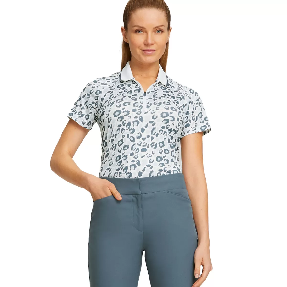 Cheap PUMA Golf Puma Ladies Mattr Pathfinder Golf Polo Shirt
