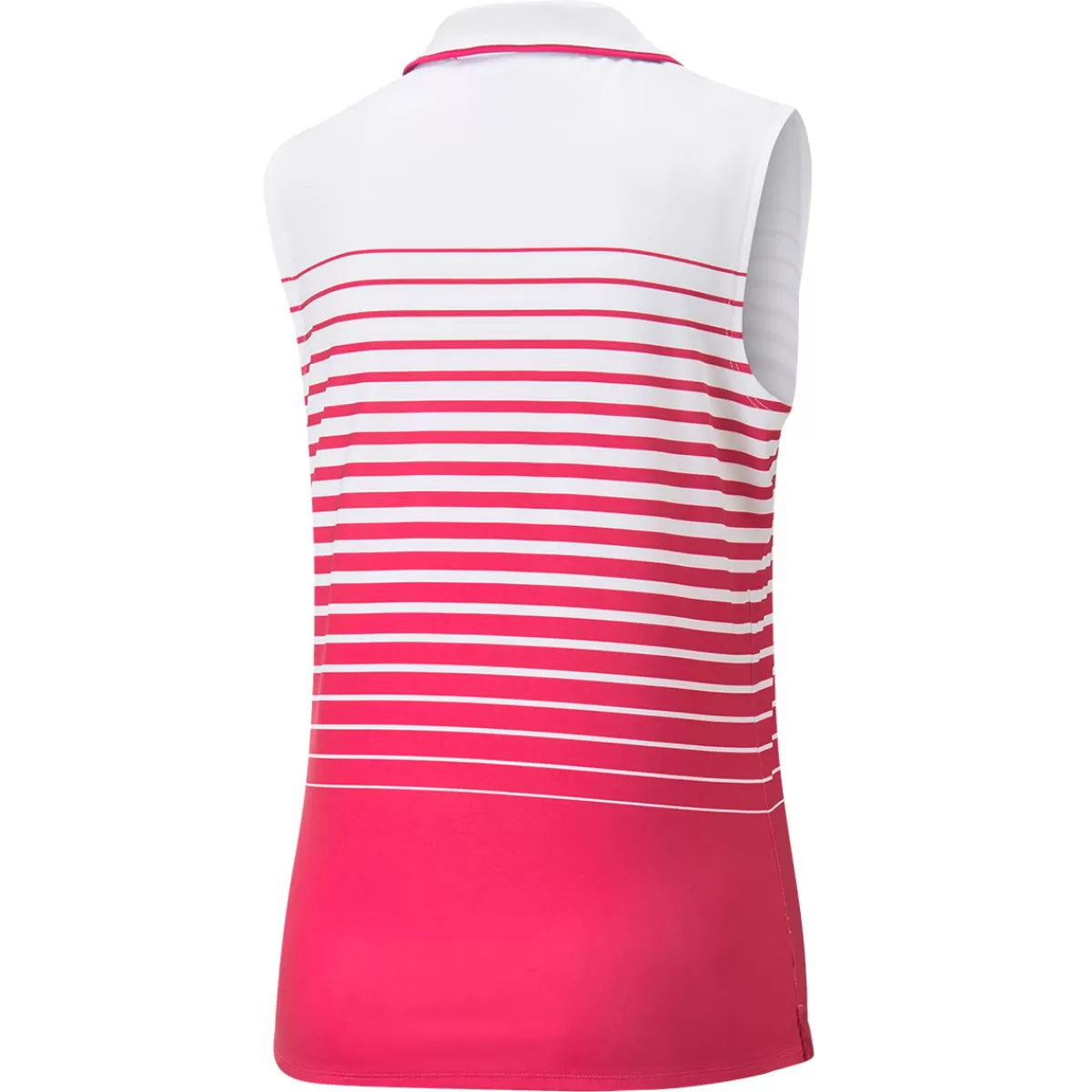 Sale PUMA Golf Puma Ladies Mattr Stripe Sleeveless Golf Polo Shirt Orchid Shadow