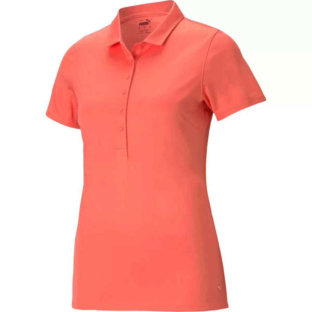 Online PUMA Golf Puma Ladies Rotation Stretch Golf Polo Shirt Georgia Peach