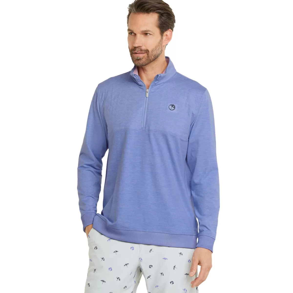 New Puma Men's Ap Cloudspun Castle Half Zip Golf Midlayer Men Men's Golf Sweaters