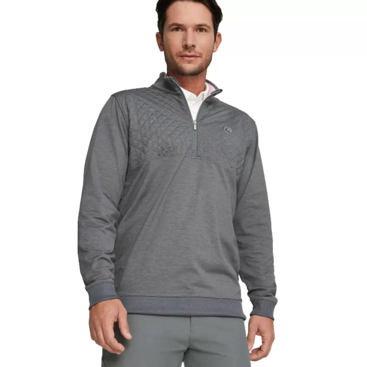 Store Puma Men's Ap Cloudspun Castle Half Zip Golf Midlayer Men Men's Golf Sweaters