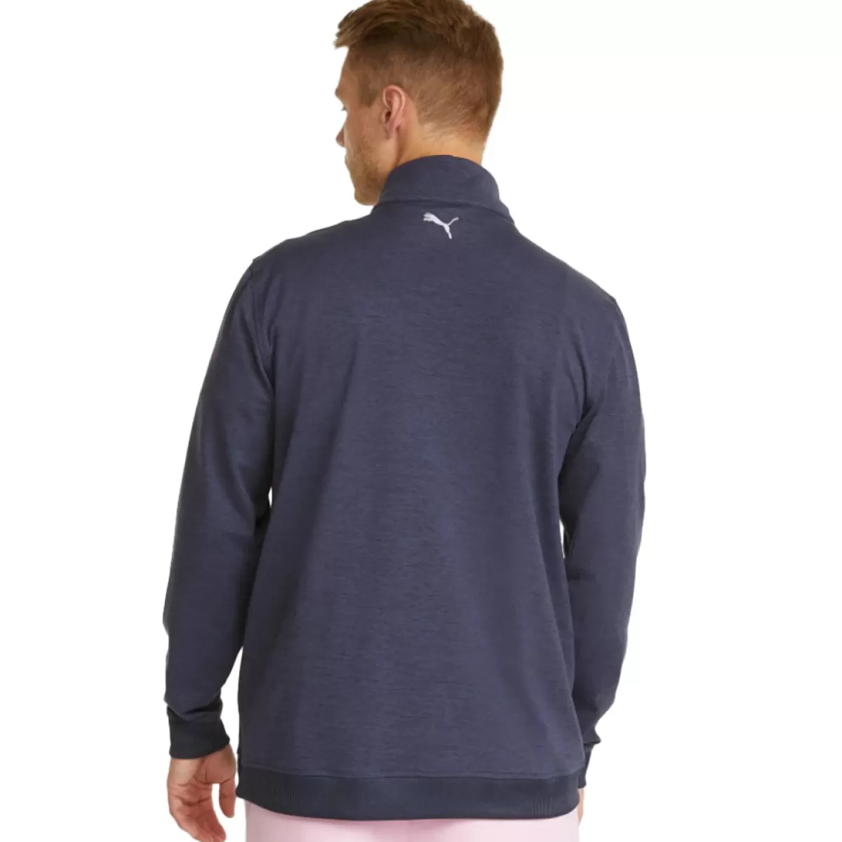 Cheap Puma Men's Ap Cloudspun Castle Half Zip Golf Midlayer Men Men's Golf Sweaters