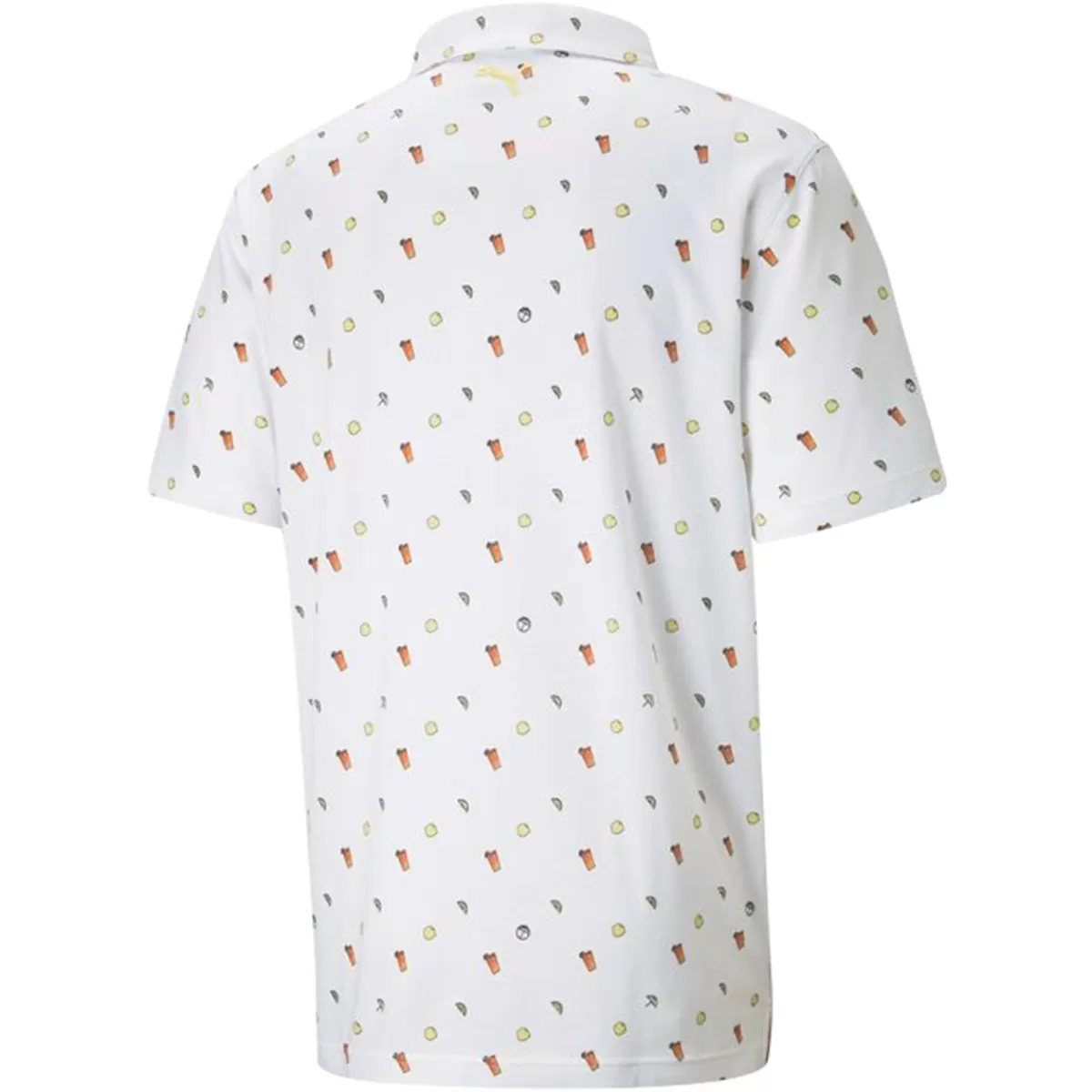 Best Puma Men's Arnold Palmer Cloudspun Lemons Stretch Golf Polo Shirt Men Men's Golf Polo Shirts