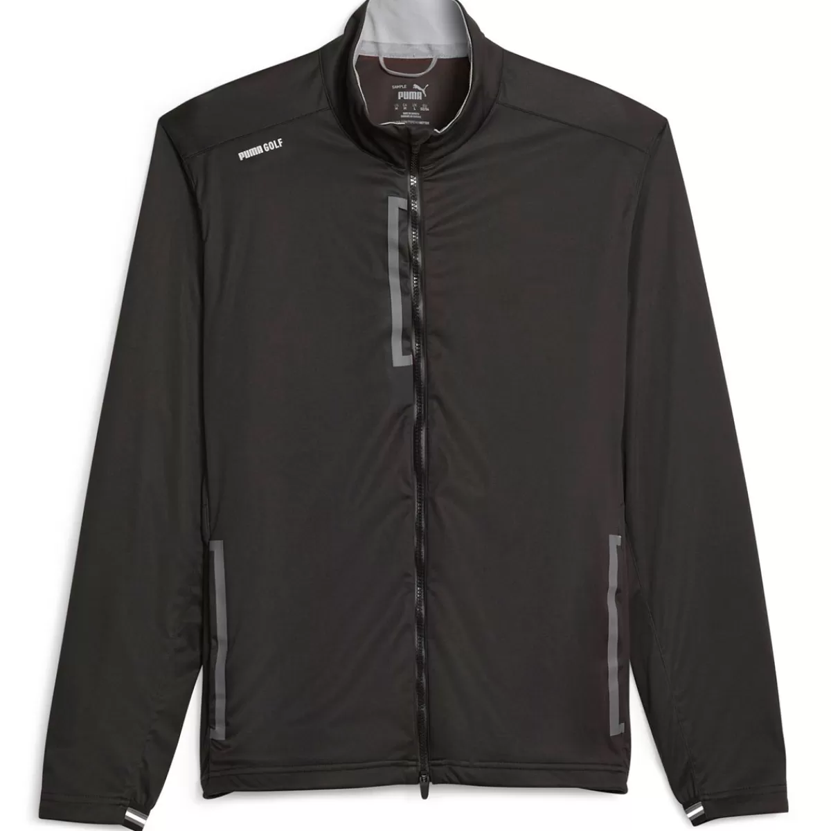 Cheap PUMA Golf Puma Men's Channel Soft Full Zip Golf Jacket Black/Red