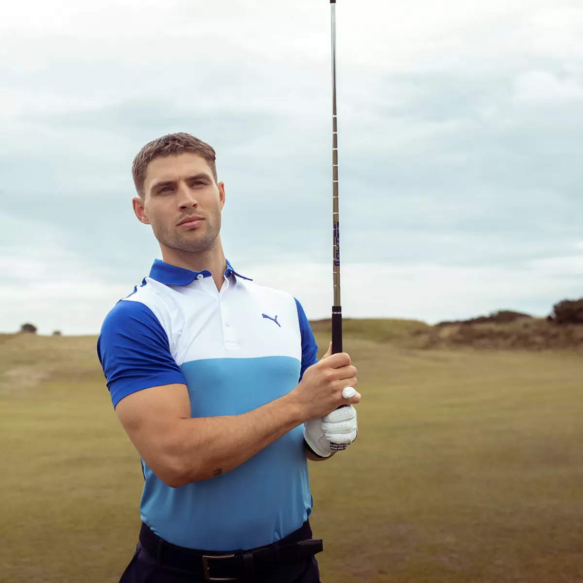 Sale PUMA Golf Puma Men's Cloudspun Colourblock Golf Polo Shirt