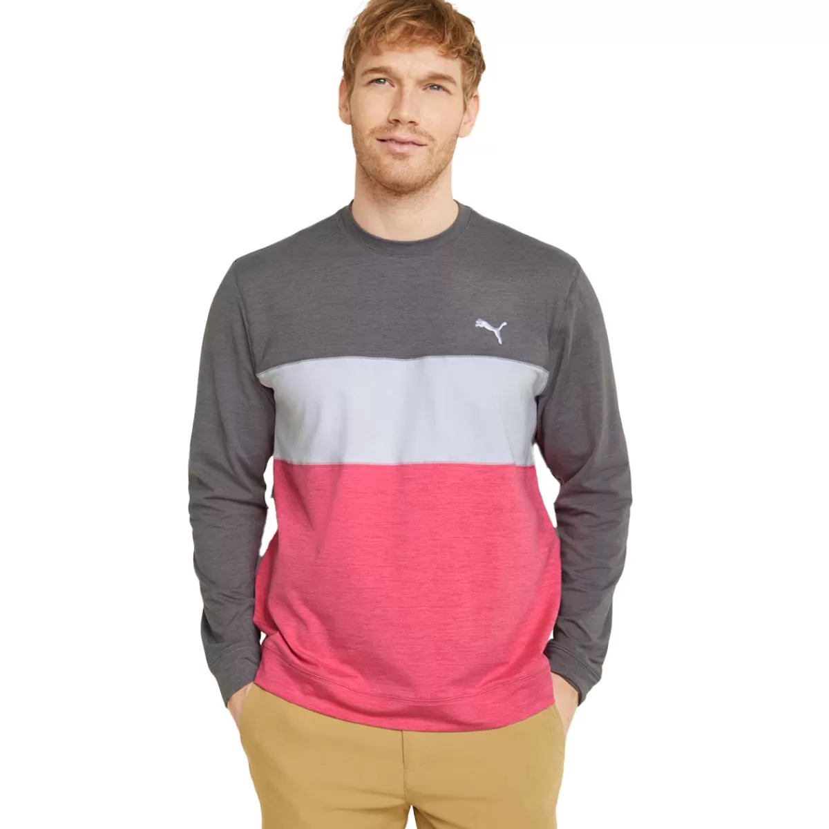 Online Puma Men's Cloudspun Colourcrewneck Golf Midlayer Men Men's Golf Midlayers
