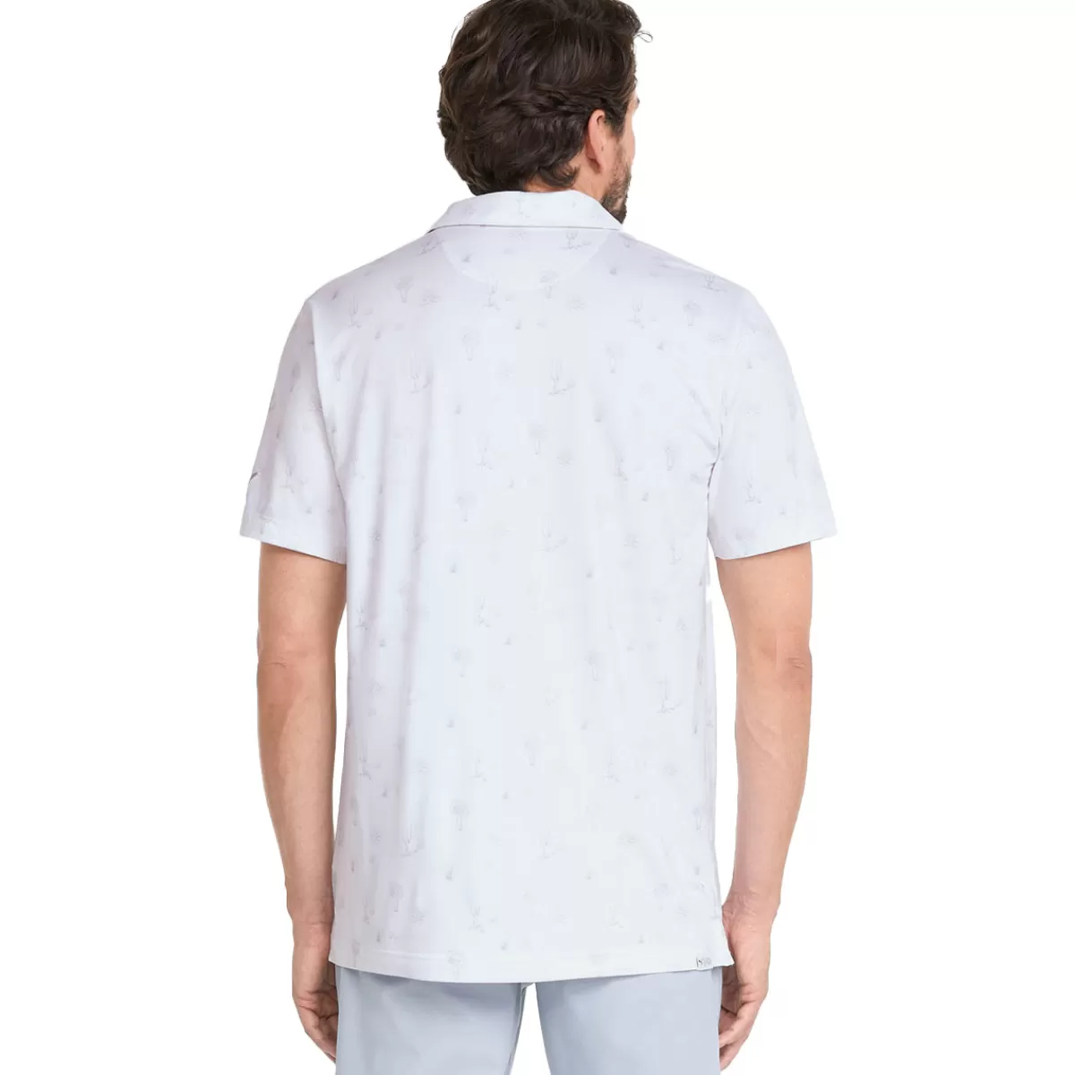 Outlet Puma Men's Cloudspun Conservation Stretch Golf Polo Shirt Men Men's Golf Polo Shirts