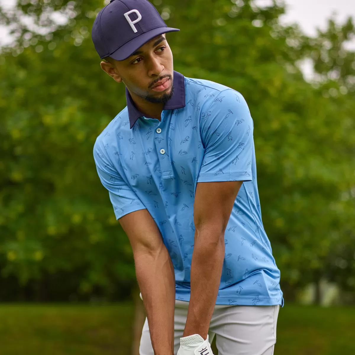 Cheap PUMA Golf Puma Men's Cloudspun Echo Golf Polo Shirt