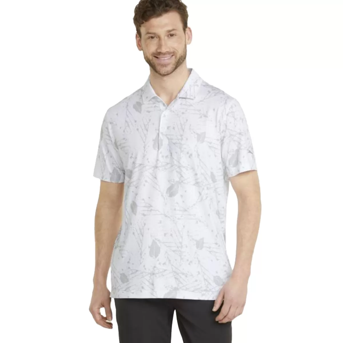 Cheap PUMA Golf Puma Men's Cloudspun Frequency Golf Polo Shirt