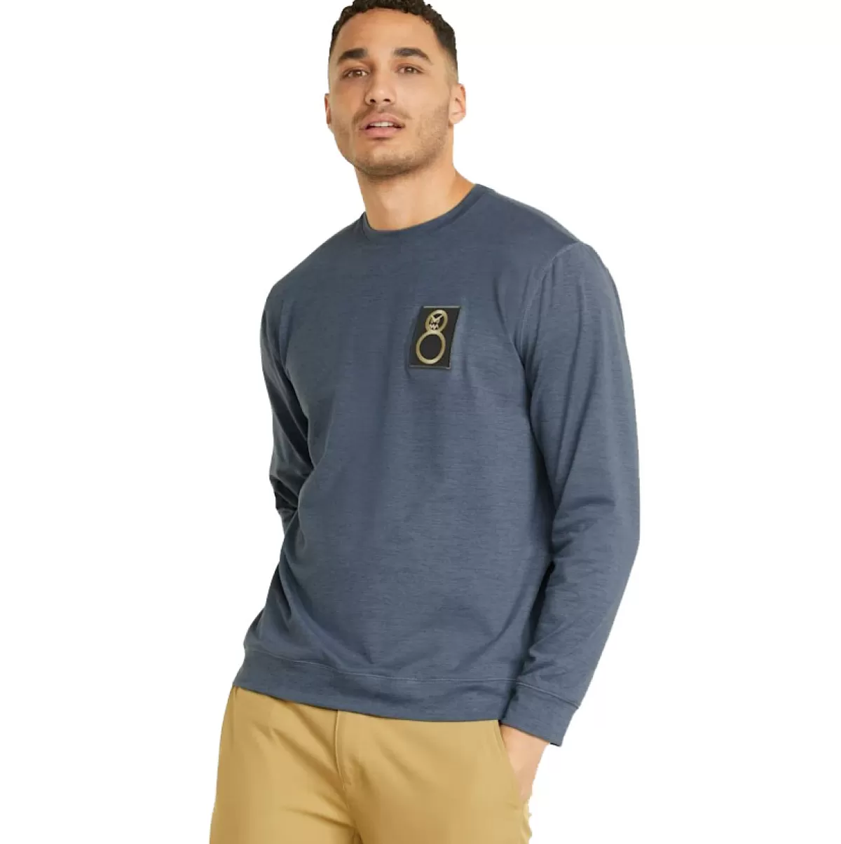 Cheap Puma Men's Cloudspun H8 Crew Neck Golf Sweater Men Men's Golf Sweaters