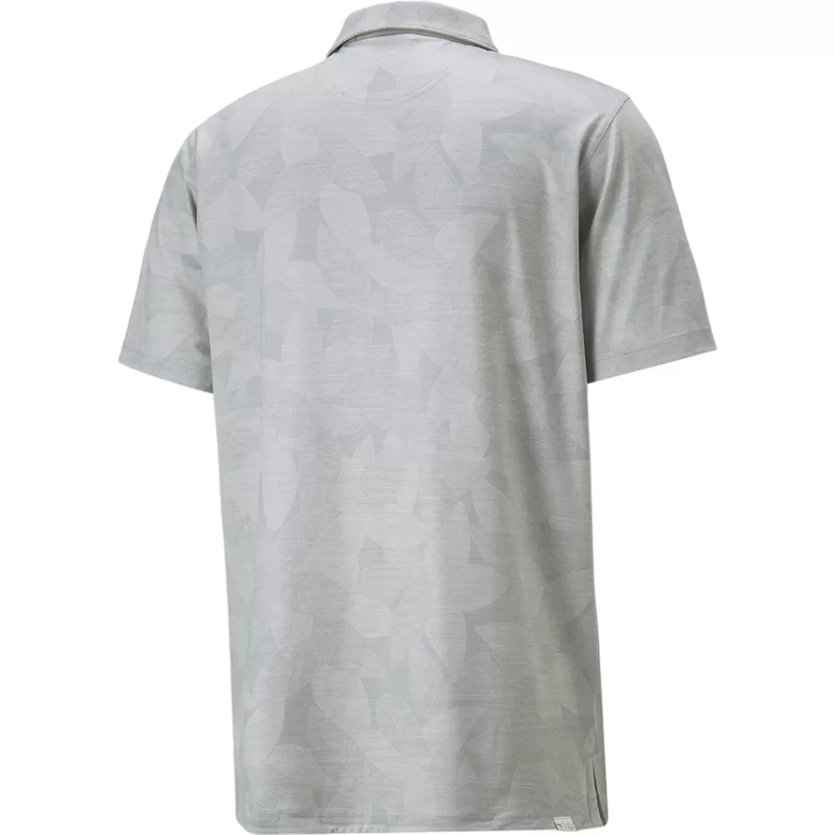 Clearance PUMA Golf Puma Men's Cloudspun Leaflet Stretch Golf Polo Shirt