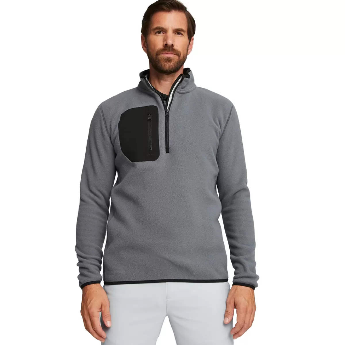 Cheap Puma Men's Fleece Quarter Zip Golf Mid Layer Men Men's Golf Sweaters