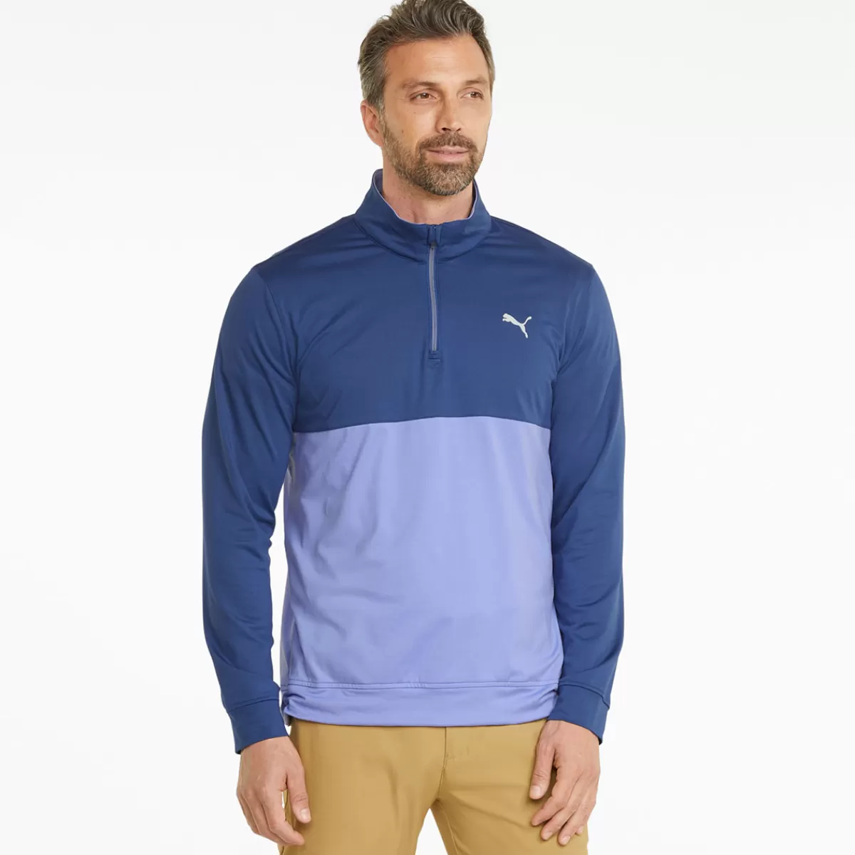 Clearance Puma Men's Gamer Color Half Zip Golf Midlayer Men Men's Golf Sweaters