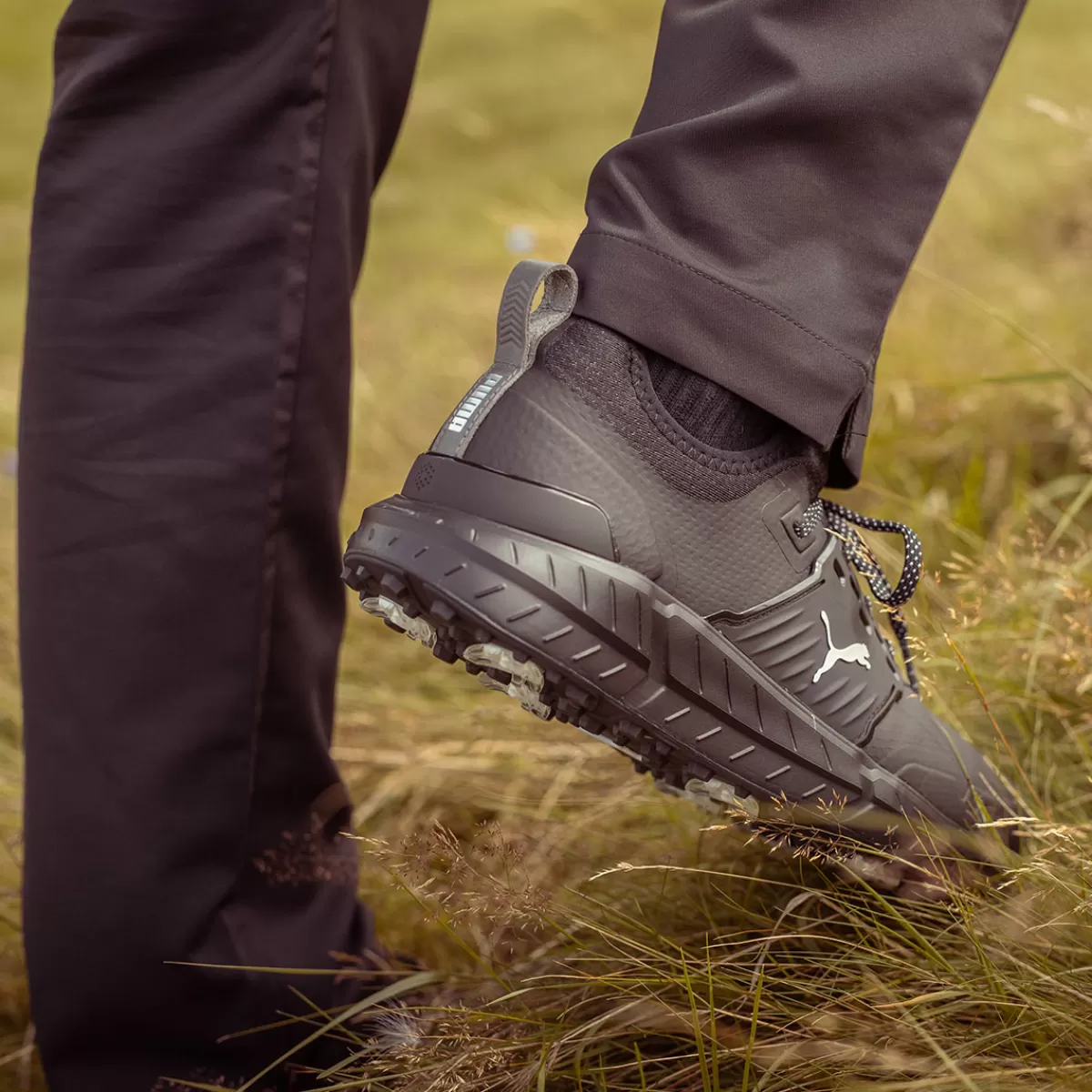 Hot PUMA Golf Puma Men's Ignite Articulate Waterproof Spiked Golf Shoes Black/Grey