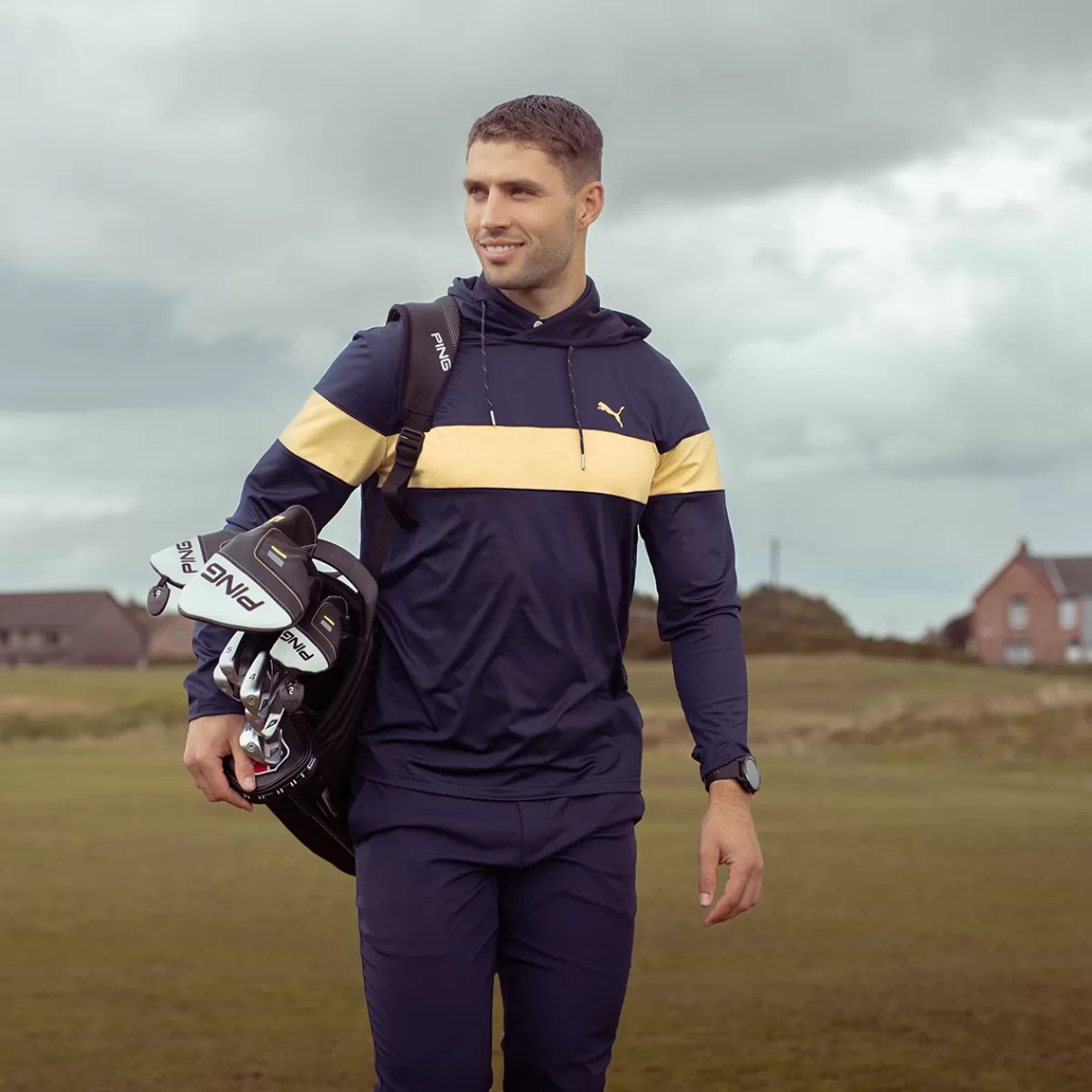 Best Puma Men's Mattr Colourblock Golf Hoodie Men Men's Golf Hoodies