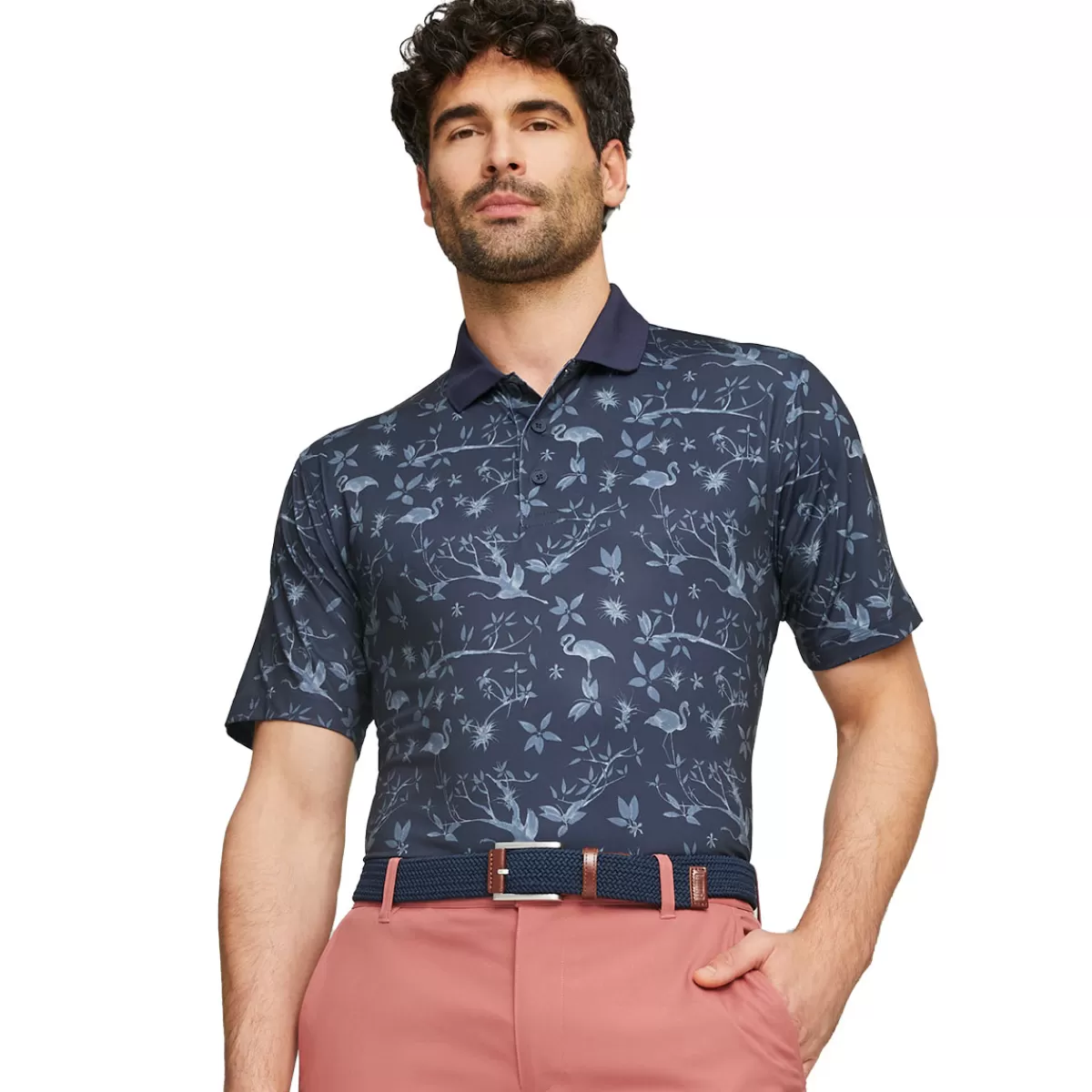 Store PUMA Golf Puma Men's Mattr Lagoon Golf Polo Shirt Navy Blazer/Evening Sky