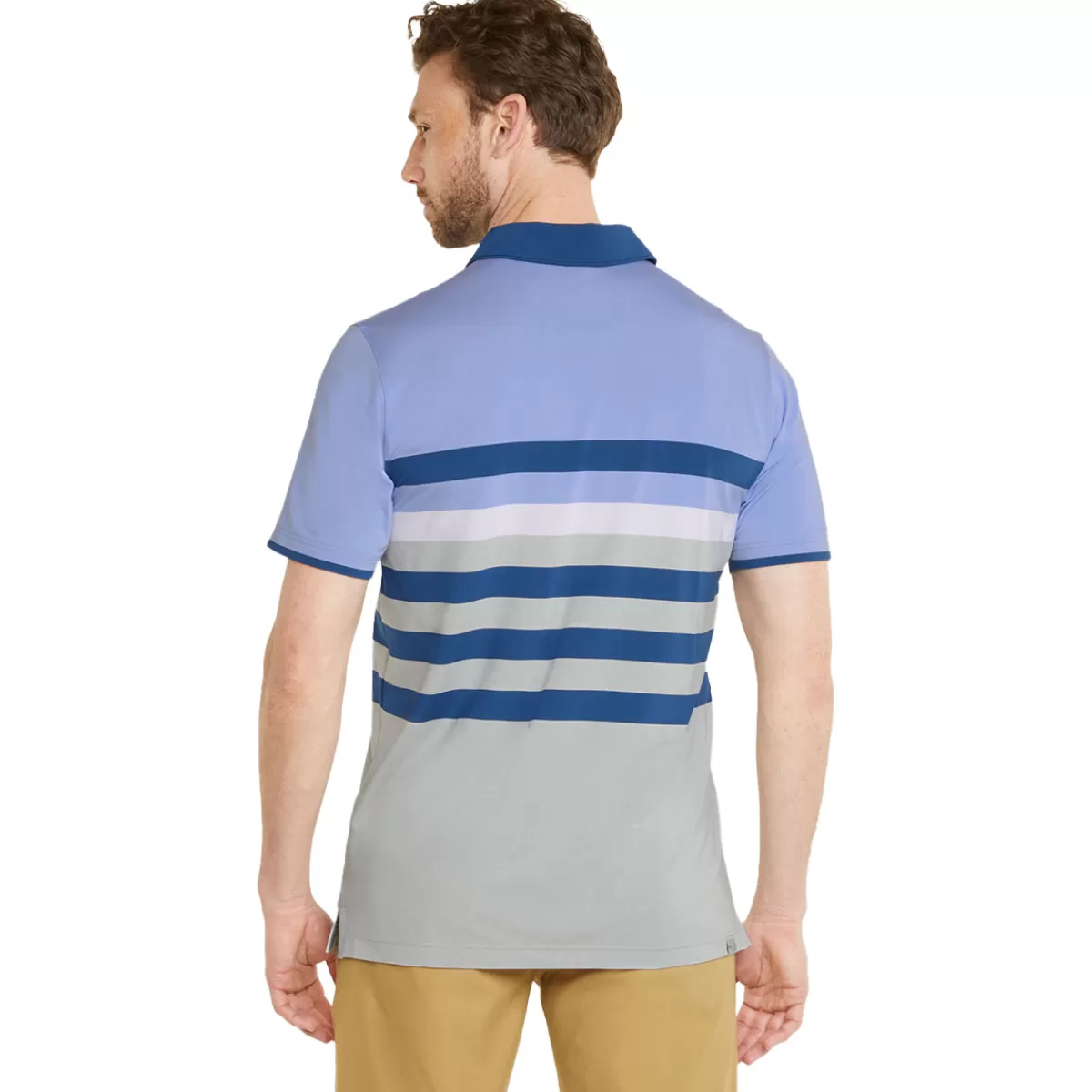 Store PUMA Golf Puma Men's Mattr One Way Stretch Golf Polo Shirt Lavendar Pop/Blazing Blue