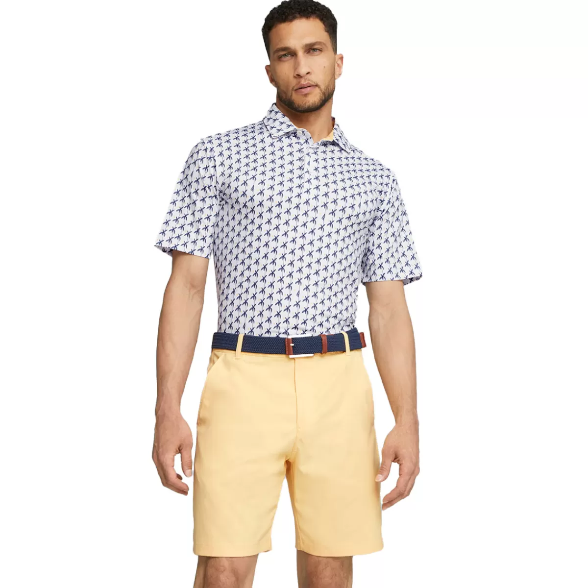 Clearance PUMA Golf Puma Men's Mattr Palms Golf Polo Shirt