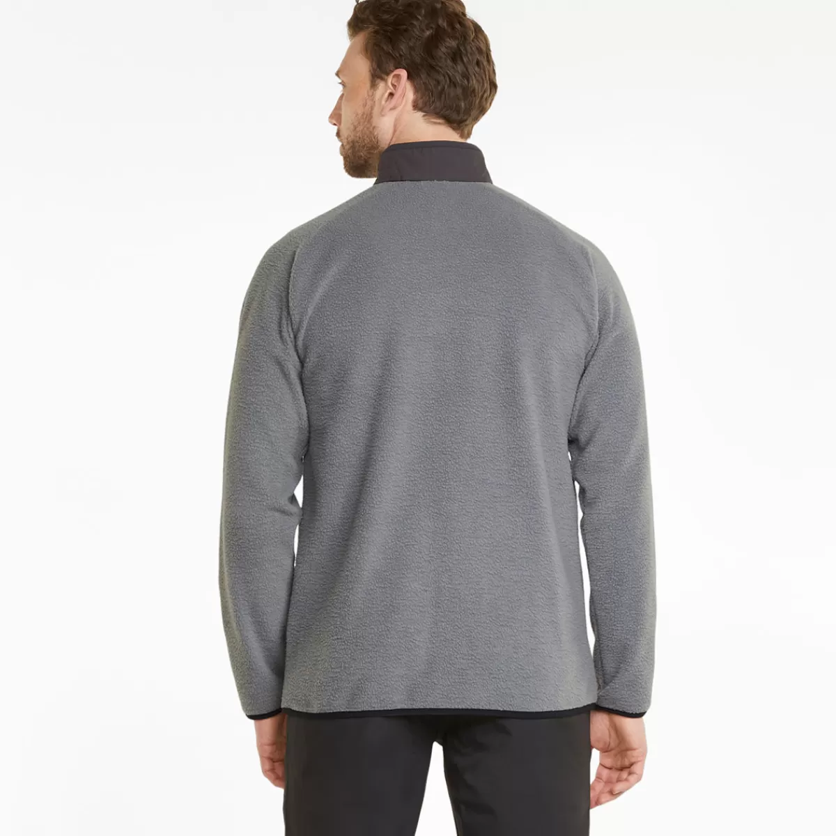 Outlet Puma Men's Sherpa Half Zip Golf Midlayer Men Men's Golf Sweaters
