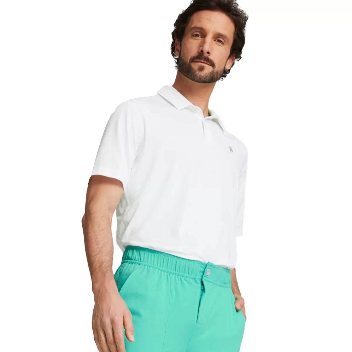 New Puma Men's X Palm Tree Crew Golf Polo Shirt Men Men's Golf Polo Shirts