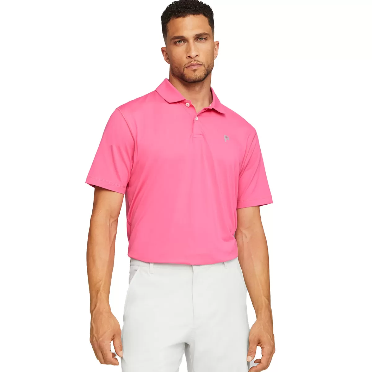 New PUMA Golf Puma Men's X Palm Tree Crew Golf Polo Shirt