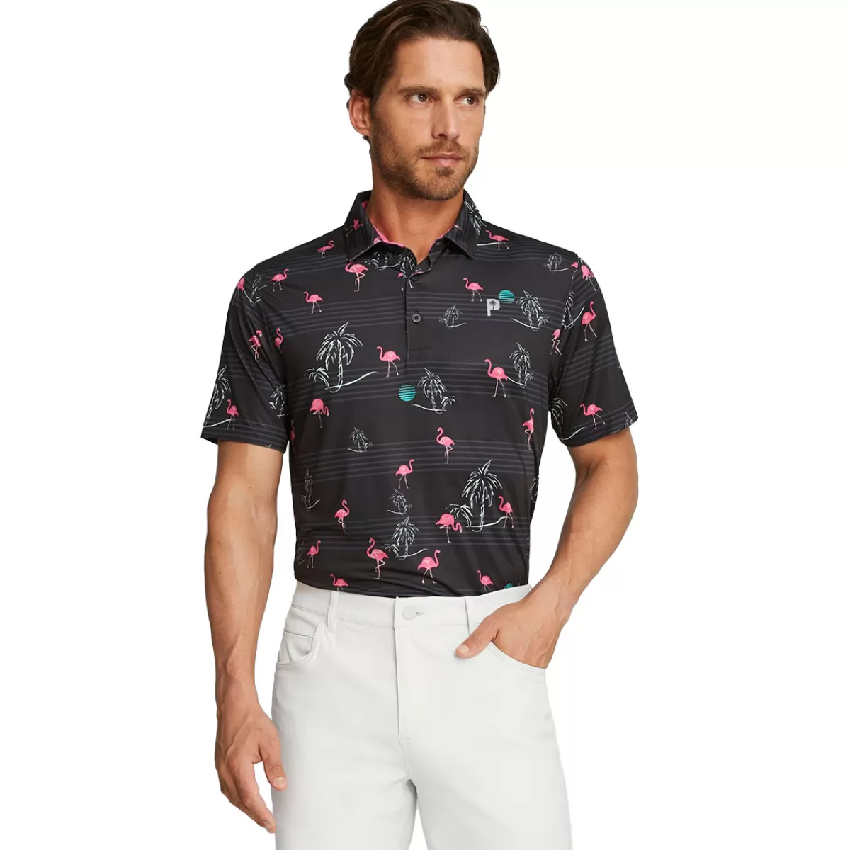 Shop PUMA Golf Puma Men's X Ptc Print Golf Polo Shirt