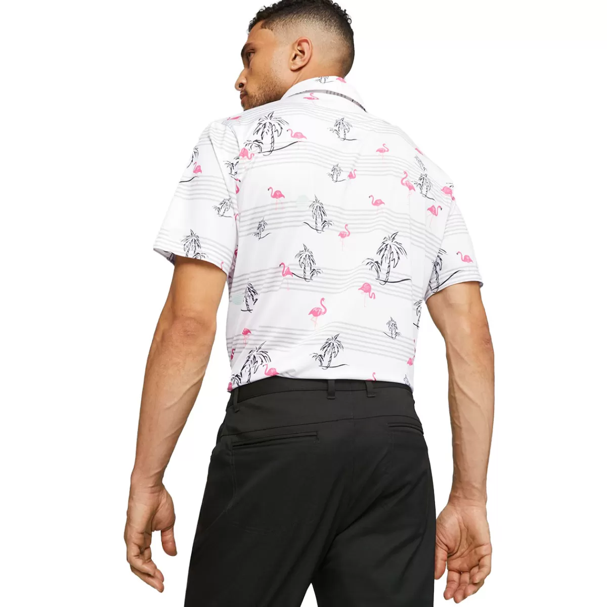Shop PUMA Golf Puma Men's X Ptc Print Golf Polo Shirt