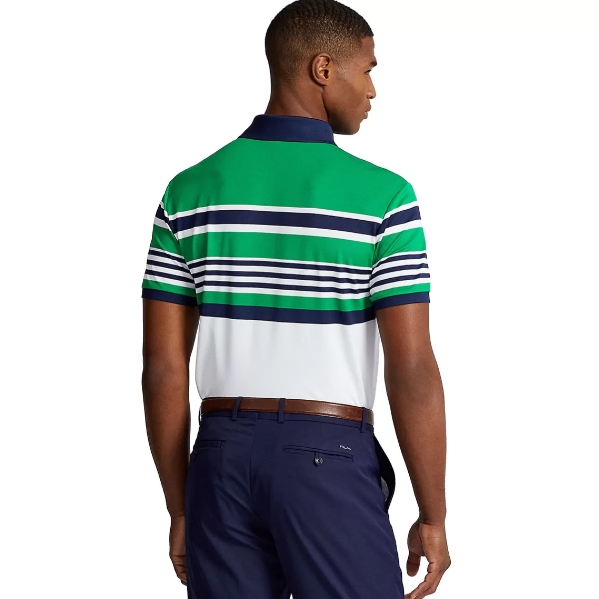 Discount Classic Fit Performance Mesh Golf Polo Shirt Men Men's Golf Polo Shirts